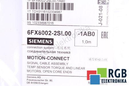 6FX8002-2SL00-1AB0 SIEMENS 1M KABELIS