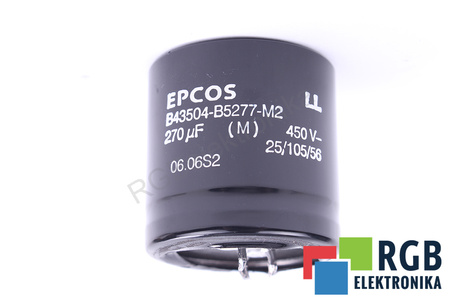 KONDENSATORIUS B43504-B5277-M2 EPCOS 25/105/56 270UF, 450V