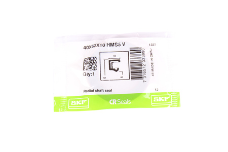 40X62X10 SKF HMS5V FPM RADIAL SHAFT SEAL PAKAVIMAS