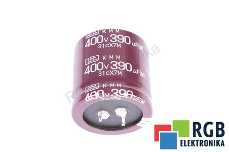 KONDENSATORIUS 31CX7M NIPPON 390UF, 400V KONDENSATORIUS