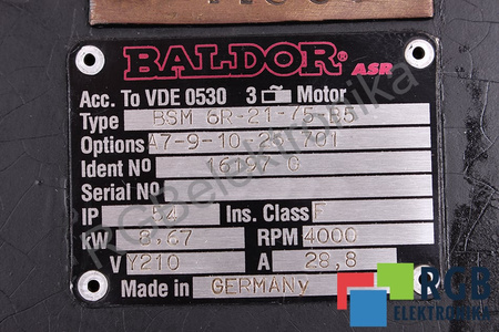 BSM6R-21-75-B5 BALDOR STATORIAUS