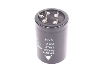 KONDENSATORIUS B43306-U6337-M2 EPCOS 25/070/56 330UF, 500VDC KONDENSATORIUS