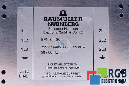 BFN3-1-80 BAUMÜLLER FILTRAS