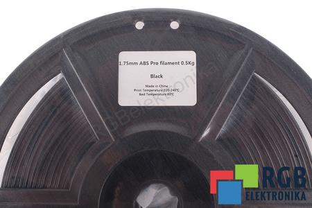 1,75MM ABS PRO FILAMENT 0.5KG BLACK FLASHFORGE