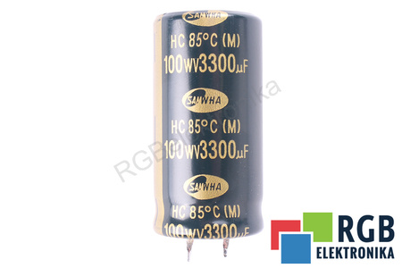 KONDENSATORIUS 3300UF 100V SANWHA KONDENSATORIUS