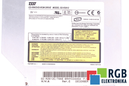 SD-R2612 TOSHIBA DVD / CD ROM