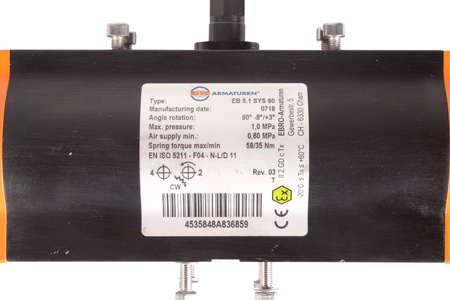 EB5.1SYS60 EBRO ARMATUREN PNEUMATINĖ PAVARA