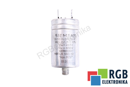 KONDENSATORIUS B25834-B4225-K1 SIEMENS 2.2UF KONDENSATORIUS