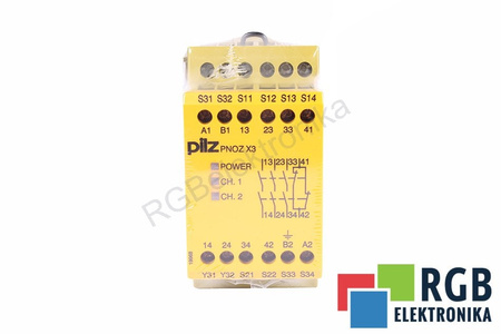 PNOZ X3 24VAC 24VDC 3N/O 1N/C 1SO PILZ