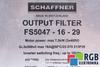 FS5047-16-29 SCHAFFNER FILTRAS