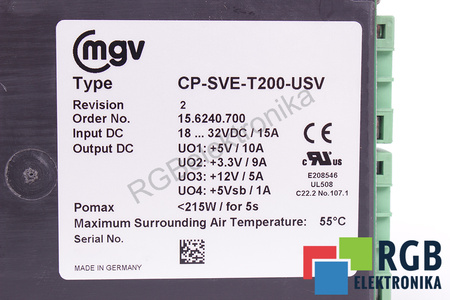 CP-SVE-T200-USV MGV ORD.NR. 15.6240.700 MGV