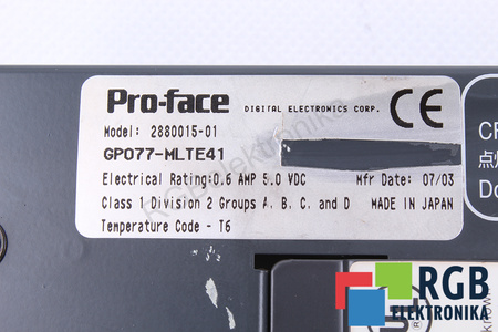 GP077-MLTE41 PRO-FACE 2880015-01 SKIRTAS GP477R-EG41-24VP