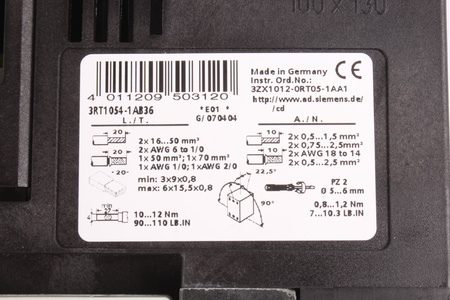 3RT1054-1AB36 SIEMENS 24V KONTAKTORIUS