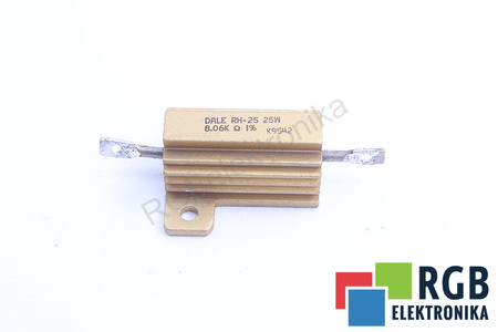 ATSPARUMAS RH-25 DALE 8.06 KOHM 8.06KOHM, 25W ATSPARUMAS