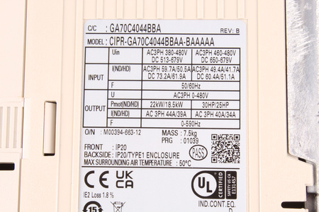 CIPR-GA70C4044BBAA-BAAAAA YASKAWA DĖŽĖ