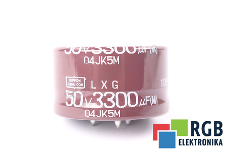 KONDENSATORIUS 04JK5M NIPPON 3300UF, 50VDC