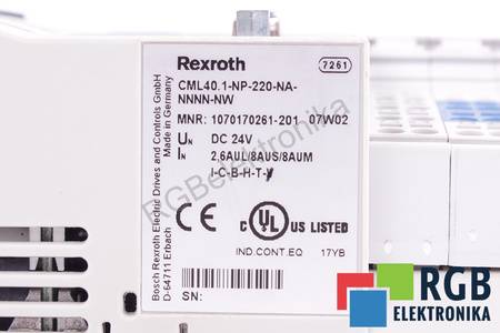 CML40.1-NP-220-NA-NNNN-NW BOSCH REXROTH INDRACONTROL L40