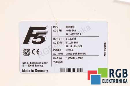 19F5C0H-350F KEB DĖŽUTĖS DALIS