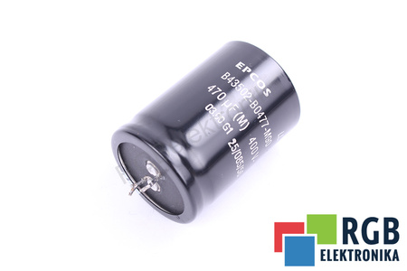 KONDENSATORIUS B43502-B0477-M90 EPCOS 470UF, 400V