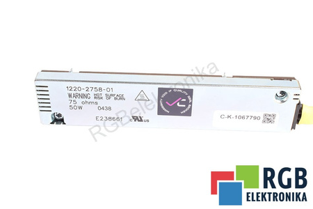 1220-2758-01 CONTROL TECHNIQUES 75OHM, 0.05KW STABDYMO VARŽA