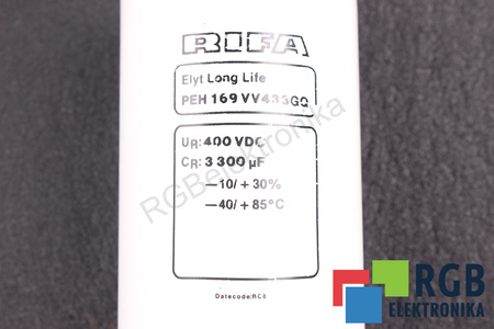 KONDENSATORIUS PEH169VV433GQ RIFA 3300UF, 400VDC KONDENSATORIUS