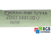 ATSPARUMAS ZDST14X100U KRAH-RWI 5/94A 1K1K ATSPARUMAS