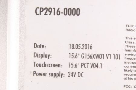 CP2916-0000 BECKHOFF