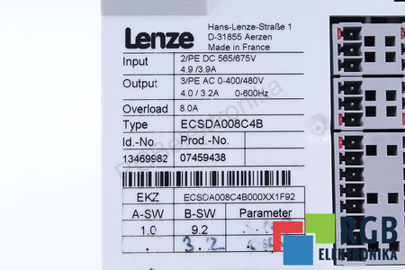 ECSDA008C4B LENZE TRUMPF ID.NO. 13469982