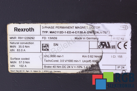 MAC112D-1-ED-4-C/130-A-2/WI524LV/S013 BOSCH REXROTH
