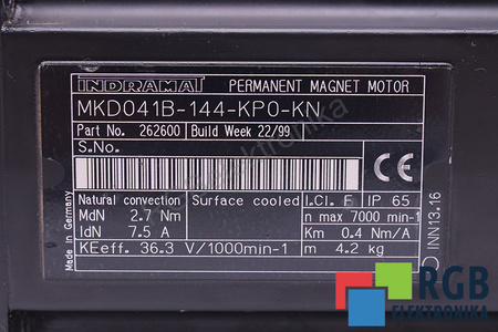 MKD041B-144-KP0-KN INDRAMAT R911262600 STATORIAUS