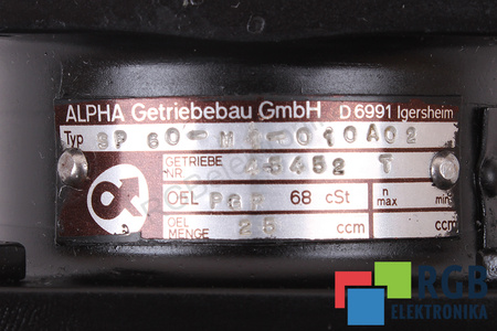 SP60-M1-010A02 ALPHA GETRIEBEBAU PAVARA