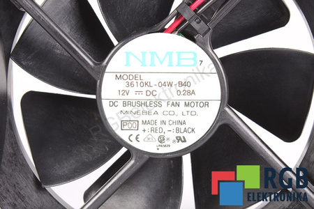 3610KL-04W-B40 NMB TECHNOLOGIES 92X92X25MM, 12V, 0.28A VENTILIATORIUS