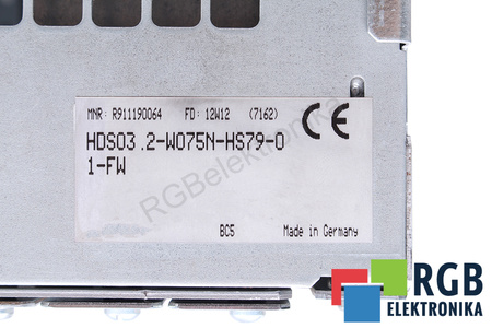 HDS03.2-W075N-HS79-01-FW BOSCH REXROTH R911190064 BE DANGTELIO