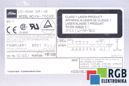 XM-7002B TOSHIBA CD-ROM DISKAS