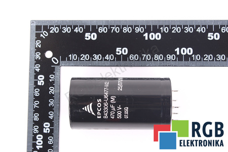 KONDENSATORIUS B43306-U6477-M2 EPCOS 25/070/56 470UF, 500VDC