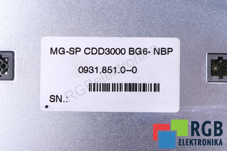MG-SP CDD3000 BG6-NBP 0931.851.0--0 LUST