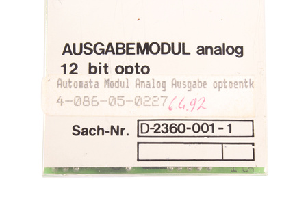 D-2360-001-1 AUTOMATA