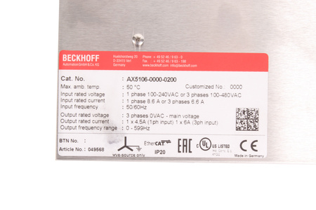AX5106-0000-0200 BECKHOFF