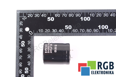 KONDENSATORIUS B43502-P0227-M EPCOS 25/085/56 220UF, 400VDC KONDENSATORIUS