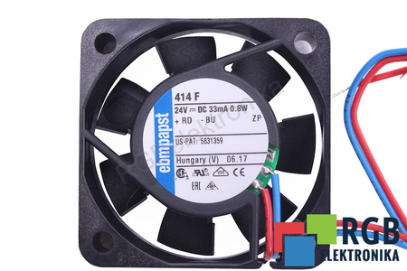 414F EBM PAPST 40X40X10MM 24VDC VENTILIATORIUS