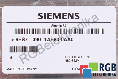 6ES7390-1AE80-0AA0 SIEMENS 482.6MM MONTAVIMO BĖGIS
