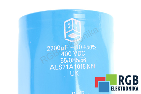 KONDENSATORIUS ALS21A1018NN BHC COMPONENTS LTD BHC 2200UF, 400V KONDENSATORIUS