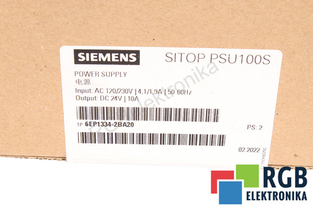 6EP1334-2BA20 SIEMENS SITOP PSU100S