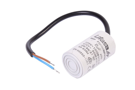 KONDENSATORIUS 8UF 425/475V LIFASA MKPF1M40080PMINIO 8UF, 475V KONDENSATORIUS
