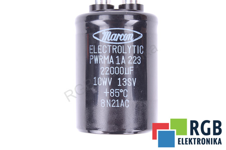KONDENSATORIUS PWRMA1A223 MARCON 22000UF, 10WV KONDENSATORIUS