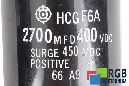 KONDENSATORIUS HCGF6A HITACHI 2700UF, 400V