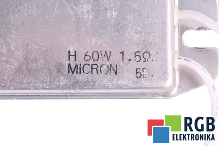 ATSPARUMAS 1.5 OHM 60W MICRON 0.06KW, 1.5OHM ATSPARUMAS