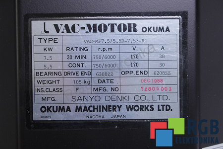 VAC-MF7.5/5.5R-7.53-R1 OKUMA