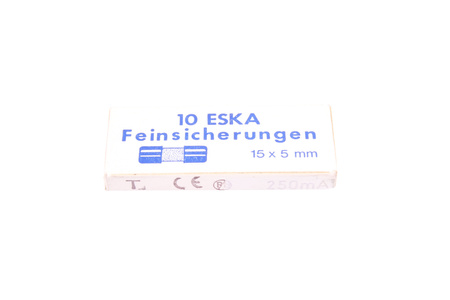 LĖTO VEIKIMO SAUGIKLIS 515.311 ESKA ZKTM-0.25A 250V, 0.25A, 5X15MM, 10PCS