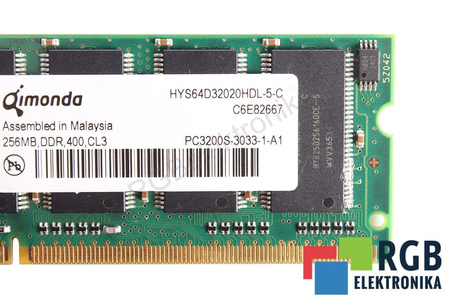 HYS64D32020HDL-5-C QIMONDA PC3200S-3033-1-A1 256MB DALIMS